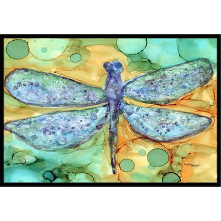 Carolines Treasures Abstract Dragonfly Indoor or Outdoor Mat, 24 x 36 in. CA79124